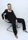 Blazer Americana Sake Chocolate Talla S Mujer Mango