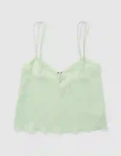 Blusa de Pijama Aerie Verde Talla X-Small 1848379 American Eagle