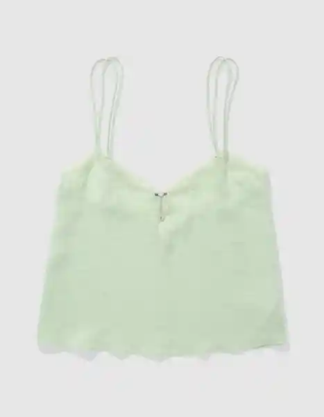 Blusa de Pijama Aerie Verde Talla X-Small 1848379 American Eagle