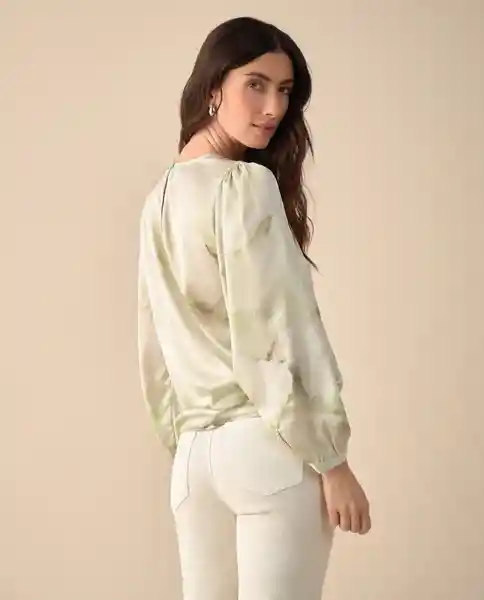 Camisa Verde Yarumo Medio Talla XS 411G022 Esprit