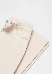 Jean Flare Cut Beige Talla 18 Teen Niñas Mango