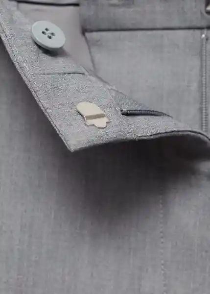 Pantalón Borevi Gris Talla 40 Mujer Mango