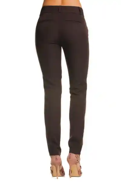 Ragged Pantalón Grace Bota Tubo Color Café Oscuro Talla 6