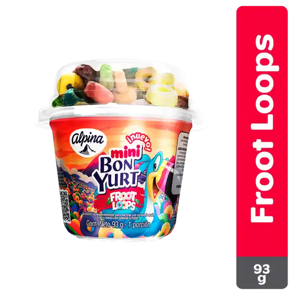Mini Bon Yurt Alimento Lácteo Frootloops 93 g