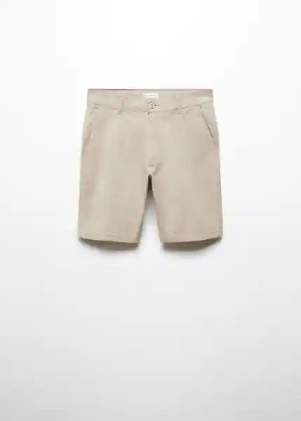 Bermuda Wang6 Beige Talla 20 Niño Mango