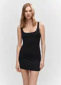 Vestido Toma Negro Talla S Mujer Mango