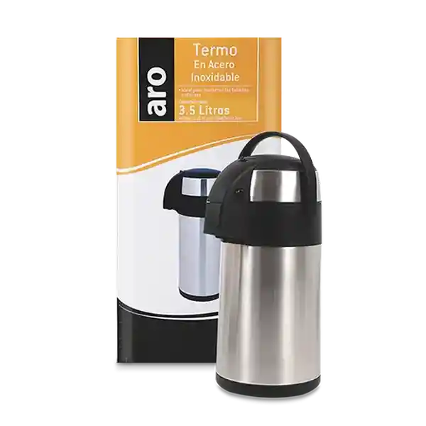 Aro Termo Acero Inoxidable Doble Pared 3.5 L