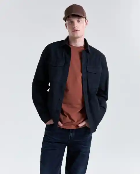 Camisa Hombre Negro Talla M 819G500_NEG194004 Americanino