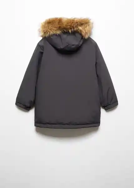 Abrigo Anorak Gael Antracita Talla 12 Niños Mango