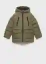 Abrigo Anorak Río Khaki Talla 12 Niños Mango