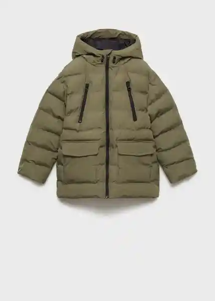 Abrigo Anorak Río Khaki Talla 12 Niños Mango
