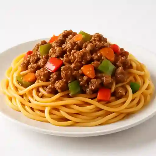 Espaguettis con Carne