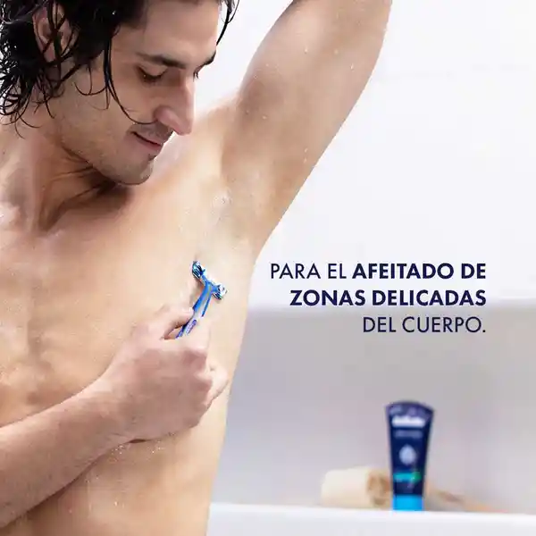 GILLETTE Cuerpo Cuchilla de Afeitar Máquina de Afeitar Corporal Desechable Zona Intima Depilación Corporal Masculina 2 uds