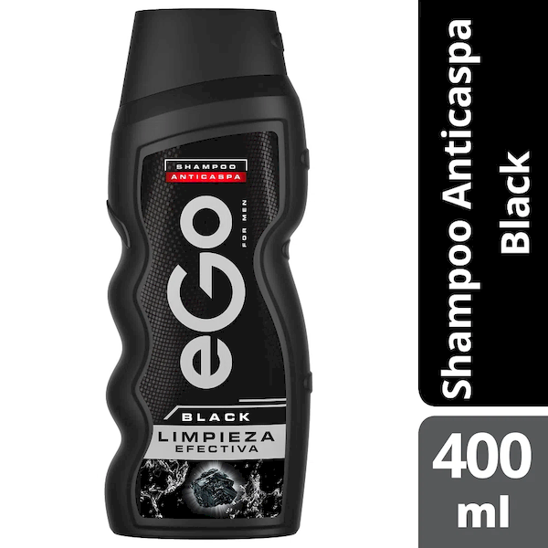 Ego Shampoo Anticaspa Black Limpieza Efectiva 400 ml