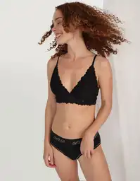 Bralette Aerie Negro Talla MEDIUM 4114073 American Eagle