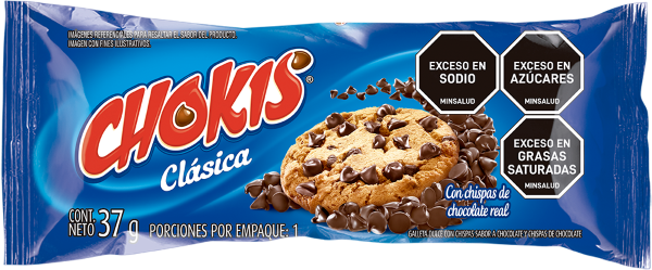 Chokis Galleta Clásica Chispas de Chocolate 37 g