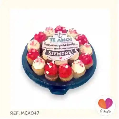 Minicupcakes X20 Te Amo Ref Mca047