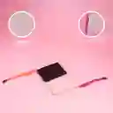 Monedero Tipo Piel Suavizada Con Correa Deportiva Rosa Miniso