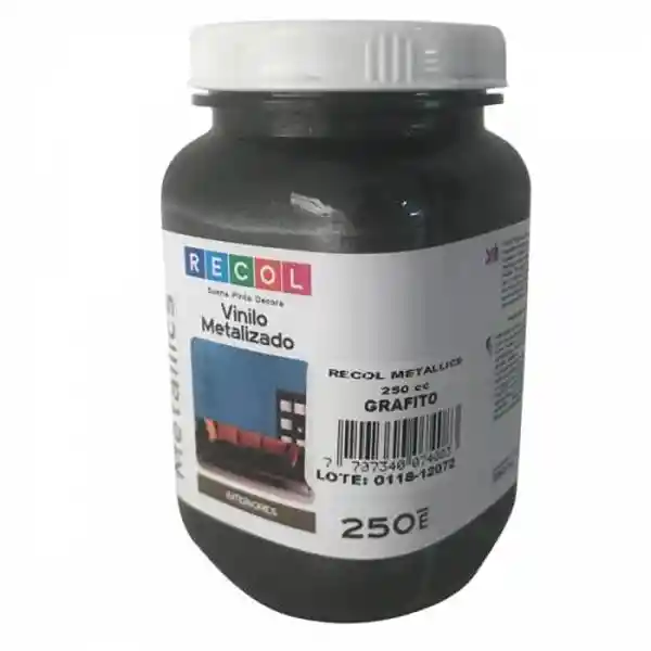 Recol Vinilo Metalizado Metallics Grafito