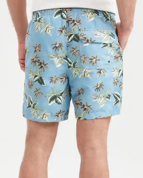 Bermuda Explorer Palm Swimwear Azul Piedra Medio M Chevignon