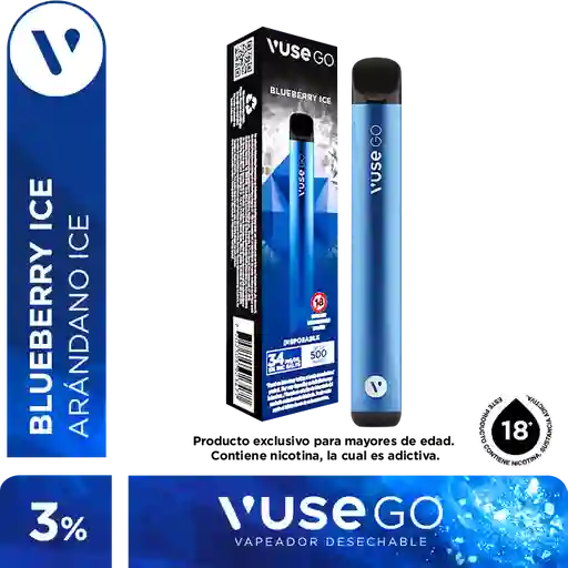Vuse Go Vaporizador 500 Blueberry Ice 34Mg