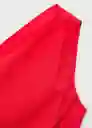 Vestido Knot Rojo Talla S Mujer Mango