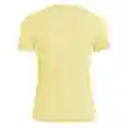 Adidas Camiseta Adizero e Tee Amarillo Para Mujer Talla M