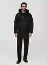Abrigo Anorak Turin Negro Talla XL Hombre Mango