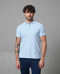 Camiseta Polo Hombre Azul L 190G000_AZU144214 Rifle