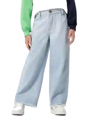 Jean Tiro Medio Índigo Claro Talla 12