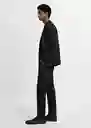 Pantalón Paulo Negro Talla 38 Hombre Mango