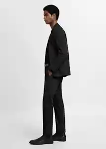 Pantalón Paulo Negro Talla 38 Hombre Mango