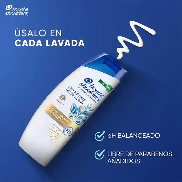 Head & Shoulders Shampoocrece Fuerte Desde La Raiz 650Ml