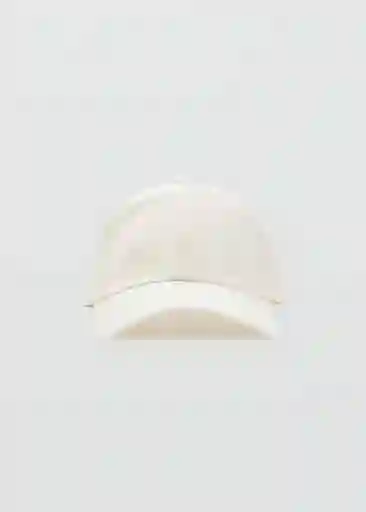 Gorra Basic Blanco Talla 99 Hombre Mango