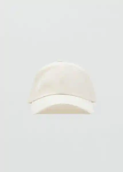 Gorra Basic Blanco Talla 99 Hombre Mango