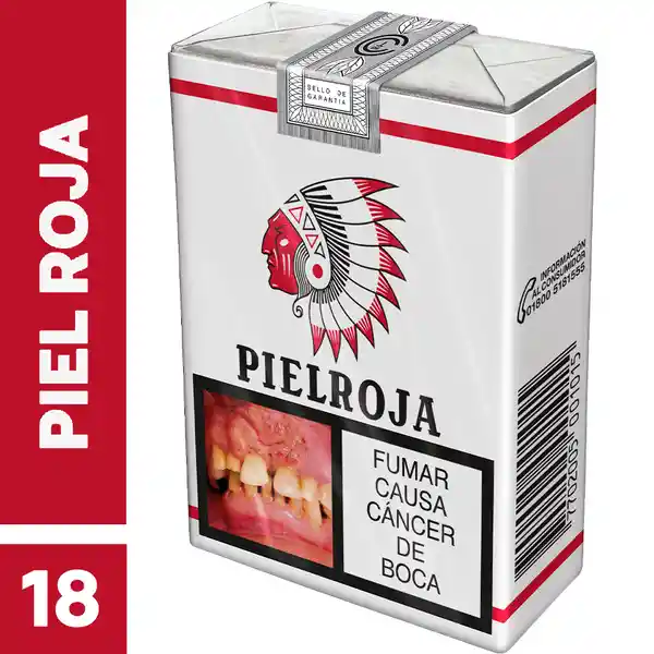 Piel Roja x 18 Cigarrillos