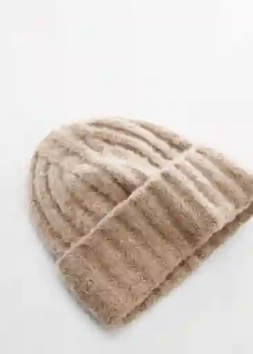 Gorro Rina Beige Talla 99 Mujer Mango