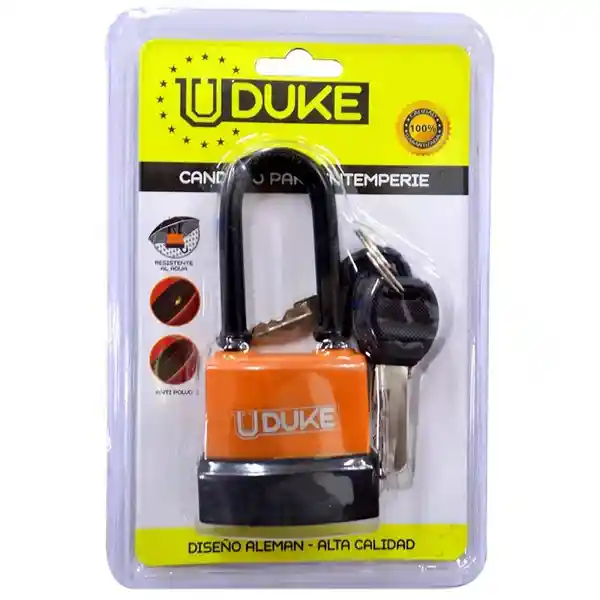 Uduke Candado Intemperie Naranja 45 mm