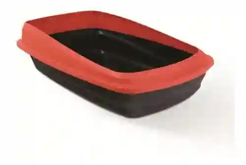 Catit Arenera Para Gatos Borde Removible Roja Talla L