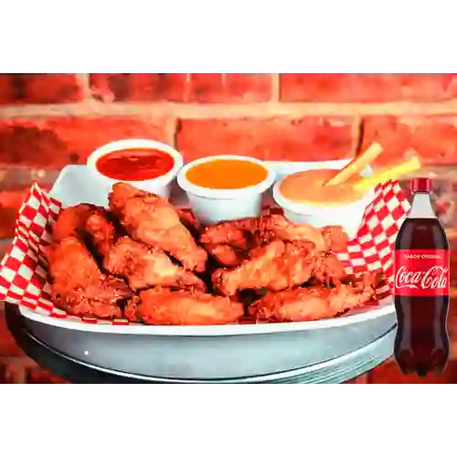 Combo Alitas X 24 + Coca-Cola Sabor Original 1.5 l