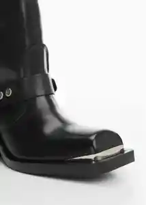 Botines Peter Negro Talla 42 Mujer Mango