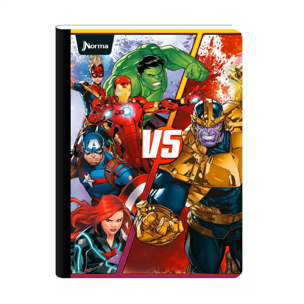 Norma Cuaderno The Avengers Mediano Rayado