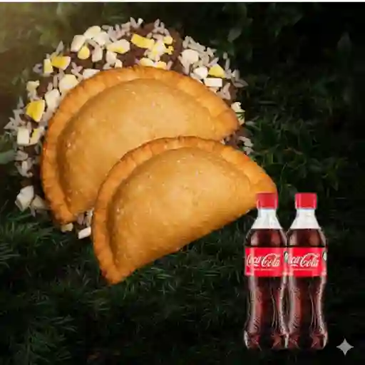 2 Empanadas mixta + 2 gaseosas
