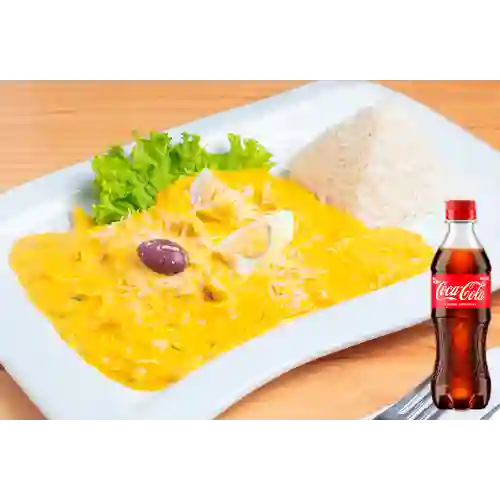 Combo Ají de Gallina +Cocacola Orig 400ml.