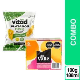 Combo Vitad Platanito Verdes + Del Valle Jugo Surtido 6 Und