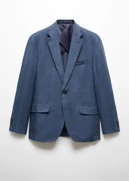 Blazer Americana Salerno Indigo Talla 46 Hombre Mango