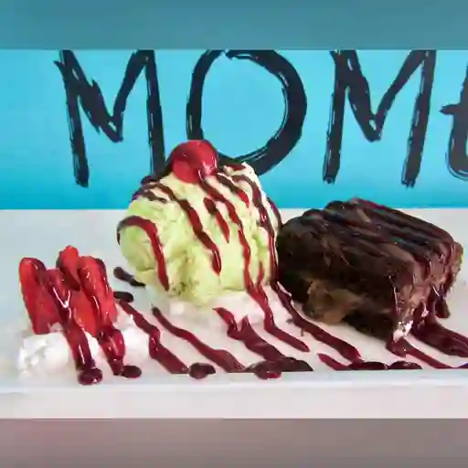 Brownie con Helado