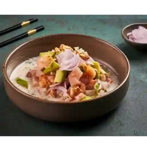 Ceviche de tilapia y camarón