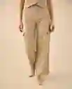 Pantalón Beige Pardo Claro Talla 8 432G000 Esprit