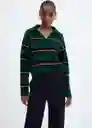 Jersey Mosco Verde Talla S Mujer Mango